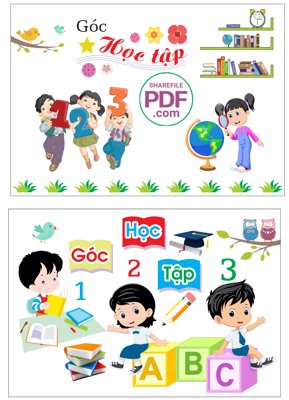 Tải file gốc Trang trí phòng học - Góc học tập file PDF & CDR (in tráng gương) 3DFile gốc Trang trí phòng học - Góc học tập file PDF & CDR (sẵn sàng in) chất lượng cao