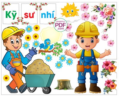 Tải file gốc Trang trí phòng học - Kỹ sư nhí file PDF & CDR (in không vỡ ảnh)