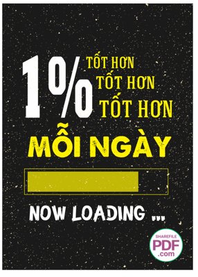 Download file Tranh động lực "1% tốt hơn mỗi ngày" file vector PDF (chất lượng in ấn)