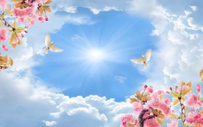 File in trần Tranh 3D Trần Xuyên Sáng chất lượng cao #31 (bản gốc) 5D