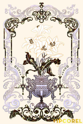 File tranh gốc PSD Tranh 3D Trần Xuyên Sáng chất lượng cao #52 còn nguyên layer