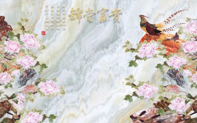 File in ấn Tranh 3D giả đá - vân đá - vân đối xứng #2 (bản gốc) cao cấp