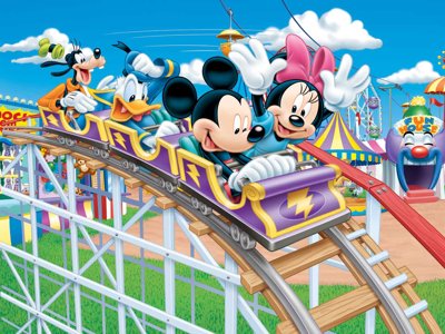 File in lụa Tranh 3D hoạt hình chuột mickey minnie mouse #8 (phong cảnh) Tranh 3D hoạt hình chuột mickey minnie mouse #8