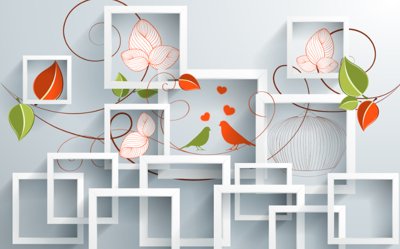 Tải file Tranh 3D mã "3D-041" đến "3D-050" - Tranh trang trí (PSD) cho in tranh kính