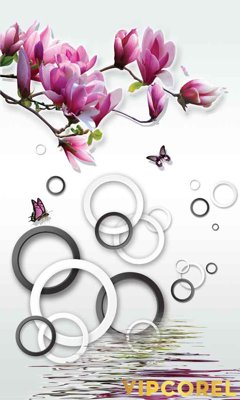 File tranh gốc in trần nhà Tranh bình hoa treo tường 3D đẹp #40 3D