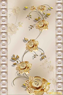 Tải file gốc Tranh bình hoa treo tường 3D đẹp #52 (in không vỡ ảnh)