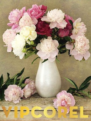 File tranh Tranh bình hoa treo tường 3D đẹp #7 (bản gốc) in lụa 3D