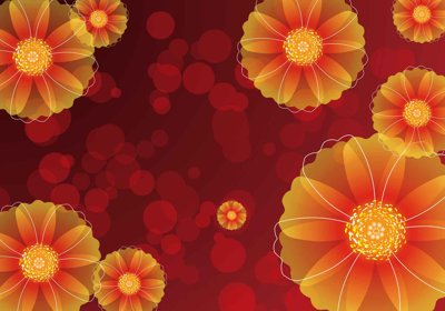 File gốc Tranh dán tường 3D hoa nghệ thuật hiện đại #177 (dành cho quảng cáo)