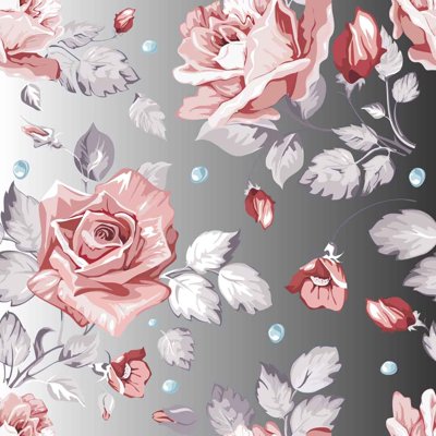 Chi tiết file ảnh Tranh dán tường 3D hoa nghệ thuật hiện đại #8 sắc nét