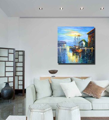 Download file gốc Tranh ghép phong cảnh treo tường trang trí phòng #21 (in mica) logo