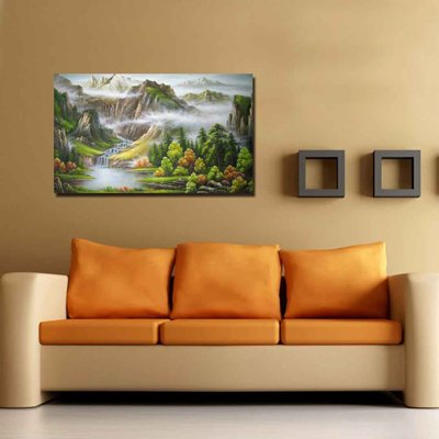 File PSD in ấn Tranh ghép phong cảnh treo tường trang trí phòng #26 (chất lượng cao)