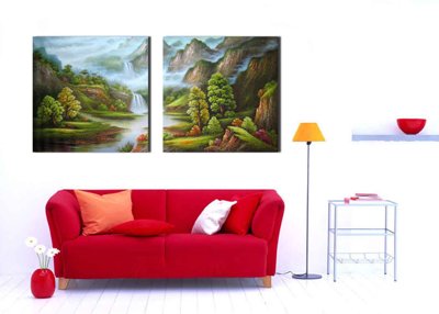 File PSD Tranh ghép phong cảnh treo tường trang trí phòng #28 (chất lượng in ấn)