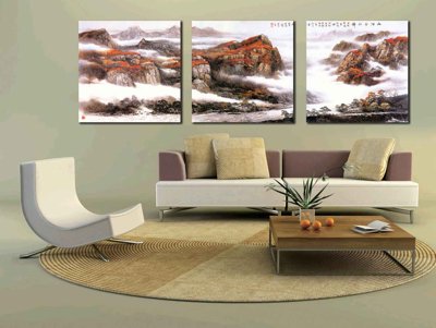 Tải file Tranh ghép phong cảnh treo tường trang trí phòng #40 (PSD) cho in ấn quảng cáo