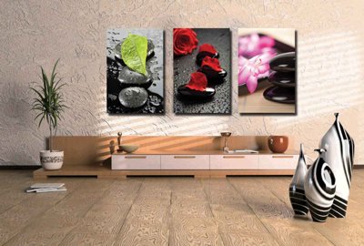 File ảnh Tranh ghép phong cảnh treo tường trang trí phòng #56 (gốc) in poster