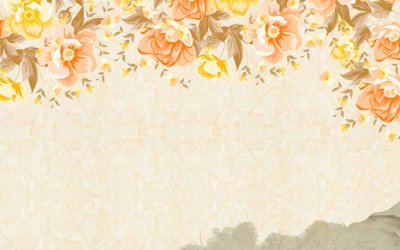 Tải file Tranh hoa nổi 3D - Tranh hoa dán tường 3D #104 (gốc) làm tranh trang trí