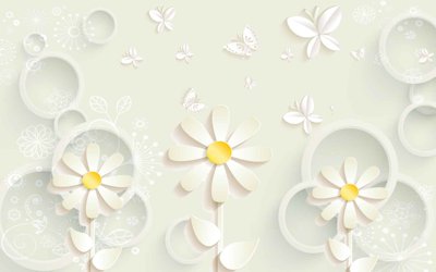 File tranh gốc Tranh hoa nổi 3D - Tranh hoa dán tường 3D #18 (bản quyền) độc đáo