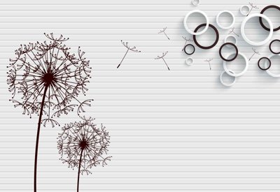 File tranh Tranh hoa nổi 3D - Tranh hoa dán tường 3D #32 (gốc) phong cách tối giản