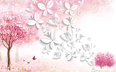 Tải file Tranh hoa nổi 3D - Tranh hoa dán tường 3D #5 (gốc) chủ đề tâm linh