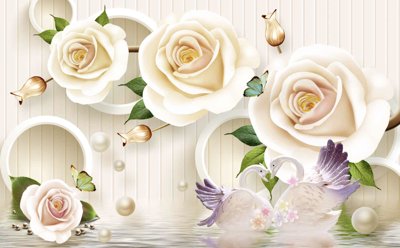 Tải về file gốc Tranh hoa nổi 3D - Tranh hoa dán tường 3D #82 (chuẩn in ấn)