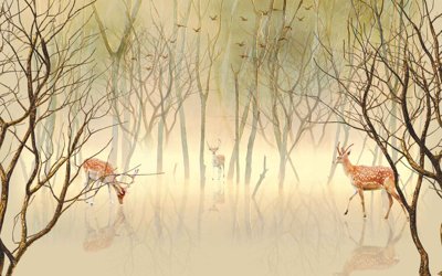 File PSD Tranh hoa nổi 3D - Tranh hoa dán tường 3D #9 (gốc) cho designer