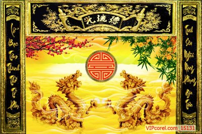 File gốc Tranh phòng thờ, bàn thờ, mâm ngũ quả file PSD 15131 (trang trí) phòng làm việc