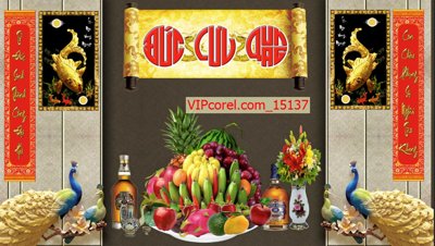 Tải file gốc Tranh phòng thờ, bàn thờ, mâm ngũ quả file PSD 15137 (bản PSD) chỉnh sửa được