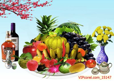 Mua file gốc Tranh phòng thờ, bàn thờ, mâm ngũ quả file PSD 15147 (PSD) tại Filetranh.com