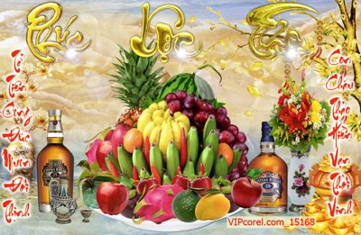 Tải file Tranh phòng thờ, bàn thờ, mâm ngũ quả file PSD 15168 (PSD) cho in ấn quảng cáo