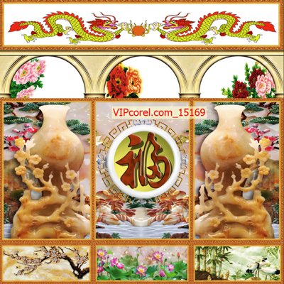 File gốc Tranh phòng thờ, bàn thờ, mâm ngũ quả file PSD 15169 (cho in 3D) độc đáo