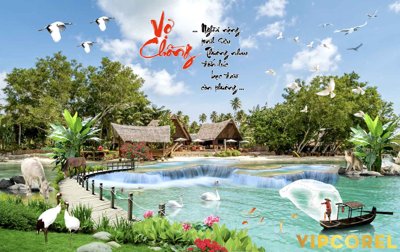 File ảnh Tranh phong thủy 3D - phong cảnh sơn thủy hữu tình #12 (gốc) in poster