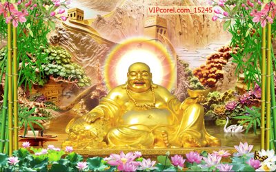 File gốc Tranh tài lộc - Tranh tường 3D file PSD 15245 (chuẩn màu) cho in offset