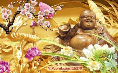 File PSD Tranh tài lộc - Tranh tường 3D file PSD 15279 (bản gốc) đã tách nền