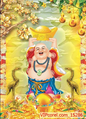 Ảnh gốc Tranh tài lộc - Tranh tường 3D file PSD 15286 (nét căng) in mica