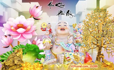 File gốc Tranh tài lộc - Tranh tường 3D file PSD 15289 (chủ đề hiện đại) trang trí