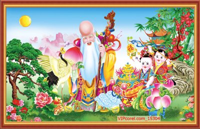 Tải file tranh Tranh tài lộc - Tranh tường 3D file PSD 15304 (gốc) tại Filetranh.com