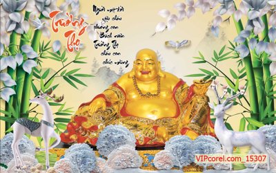 File in lụa Tranh tài lộc - Tranh tường 3D file PSD 15307 (hoa văn) Tranh tài lộc - Tranh tường 3D file PSD 15307