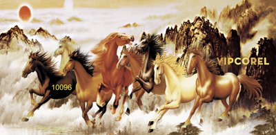 Download file gốc Tranh tường Mã Đáo Thành Công - Tranh con ngựa #15 (in mica) trang trí