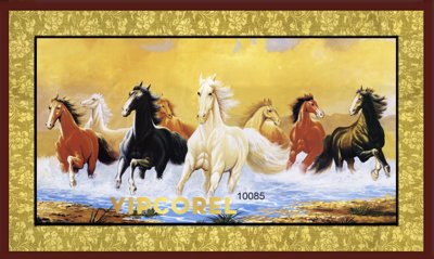 Tải file gốc in lụa Tranh tường Mã Đáo Thành Công - Tranh con ngựa #4 siêu nét