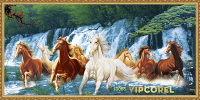 Tải file Tranh tường Mã Đáo Thành Công - Tranh con ngựa #5 (gốc) làm file quảng cáo