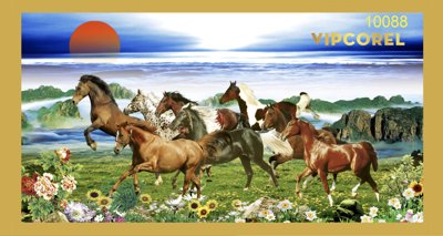File ảnh Tranh tường Mã Đáo Thành Công - Tranh con ngựa #7 (gốc) cho trang trí nhà hàng