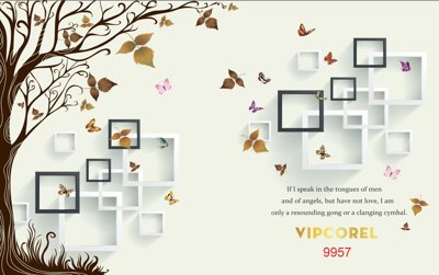 File gốc Tranh tường quán cà phê #62 file PSD (in tráng gương) ốp tường