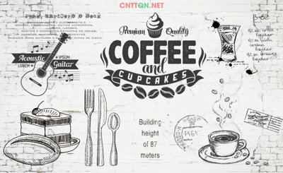 Tệp tin gốc Tranh tường quán cà phê "TQCF03" full HD file PSD (chất lượng) Tranh tường quán cà phê "TQCF03" full HD file PSD