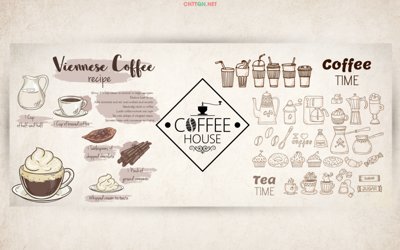 Tải file Tranh tường tiệm cà phê cổ điển "TQCF11" file PSD (gốc) chủ đề tâm linh