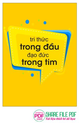 Tải file Tri thức trong đầu đạo đức trong tim file vector PDF (gốc) chủ đề hoa sen