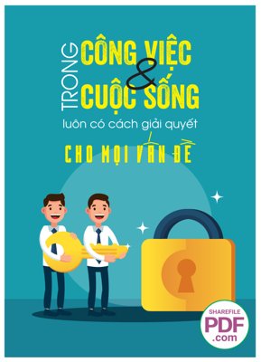 File gốc Trong công việc và cuộc sông luôn có cách giải quyết cho mọi vấn đề (in tráng gương) sang trọng