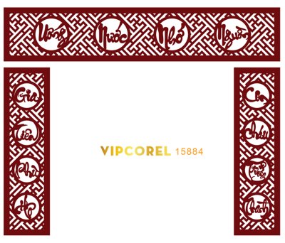 Download file ảnh gốc Vách CNC ốp tường sau bàn thờ #105 file corel để in ấn