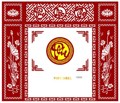 File PSD Vách CNC ốp tường sau bàn thờ #59 file corel (nguyên bản) cho thiết kế