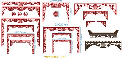 Tải file Vách CNC ốp tường sau bàn thờ #86 file corel (gốc) chủ đề tôn giáo