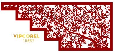 Ảnh mô tả file gốc in mica Vách ngăn CNC cầu thang phòng thờ file corel