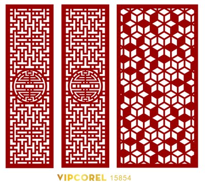 Ảnh gốc Vách ngăn CNC phòng thờ #80 file corel (nét căng) in mica